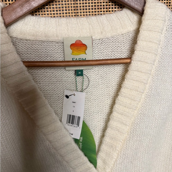 NWT FARM Rio✨Bubble Cardigan w/ Gold Buttons✨ - Picture 7 of 13